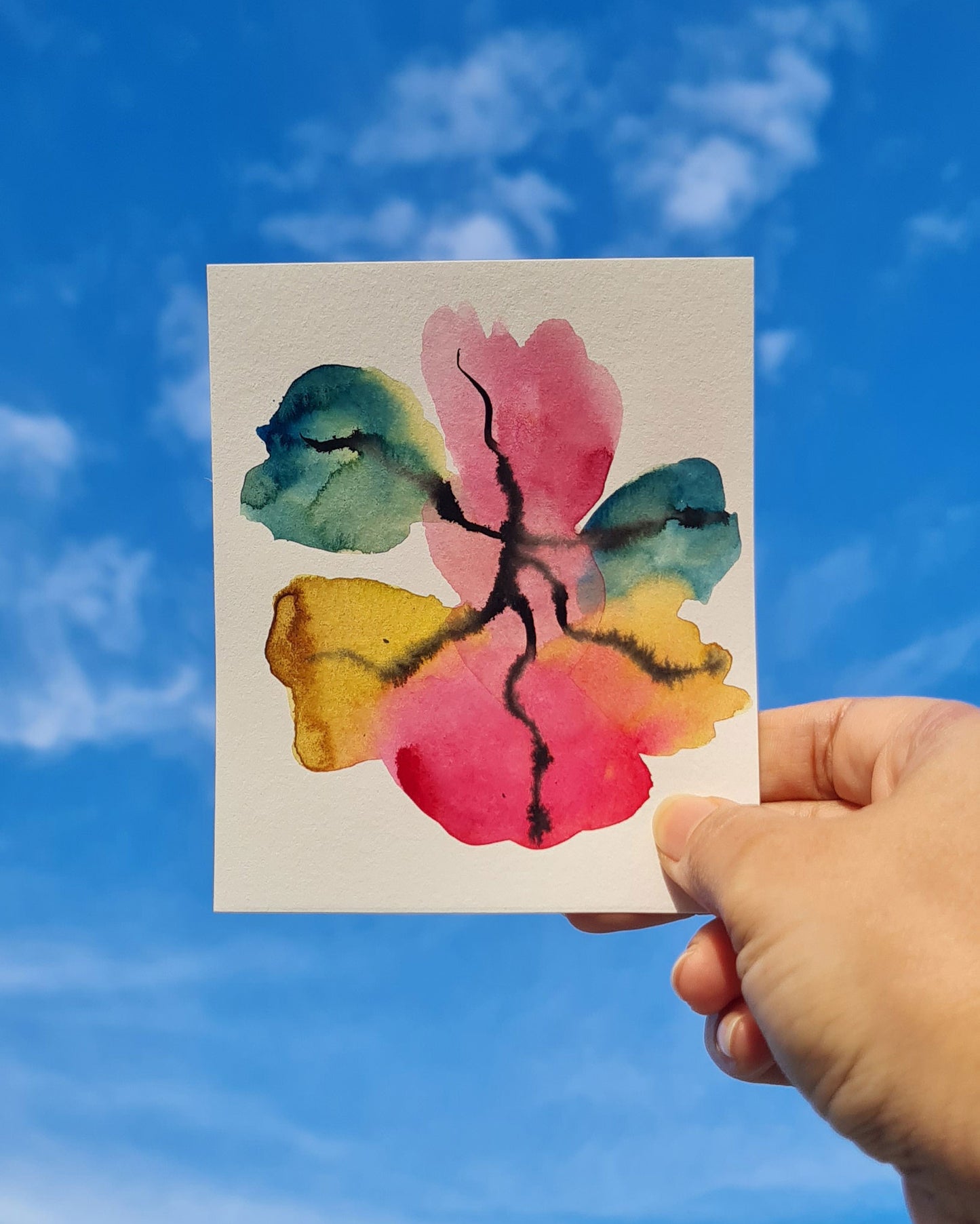 Mini Inky Blooms 11 PRINT