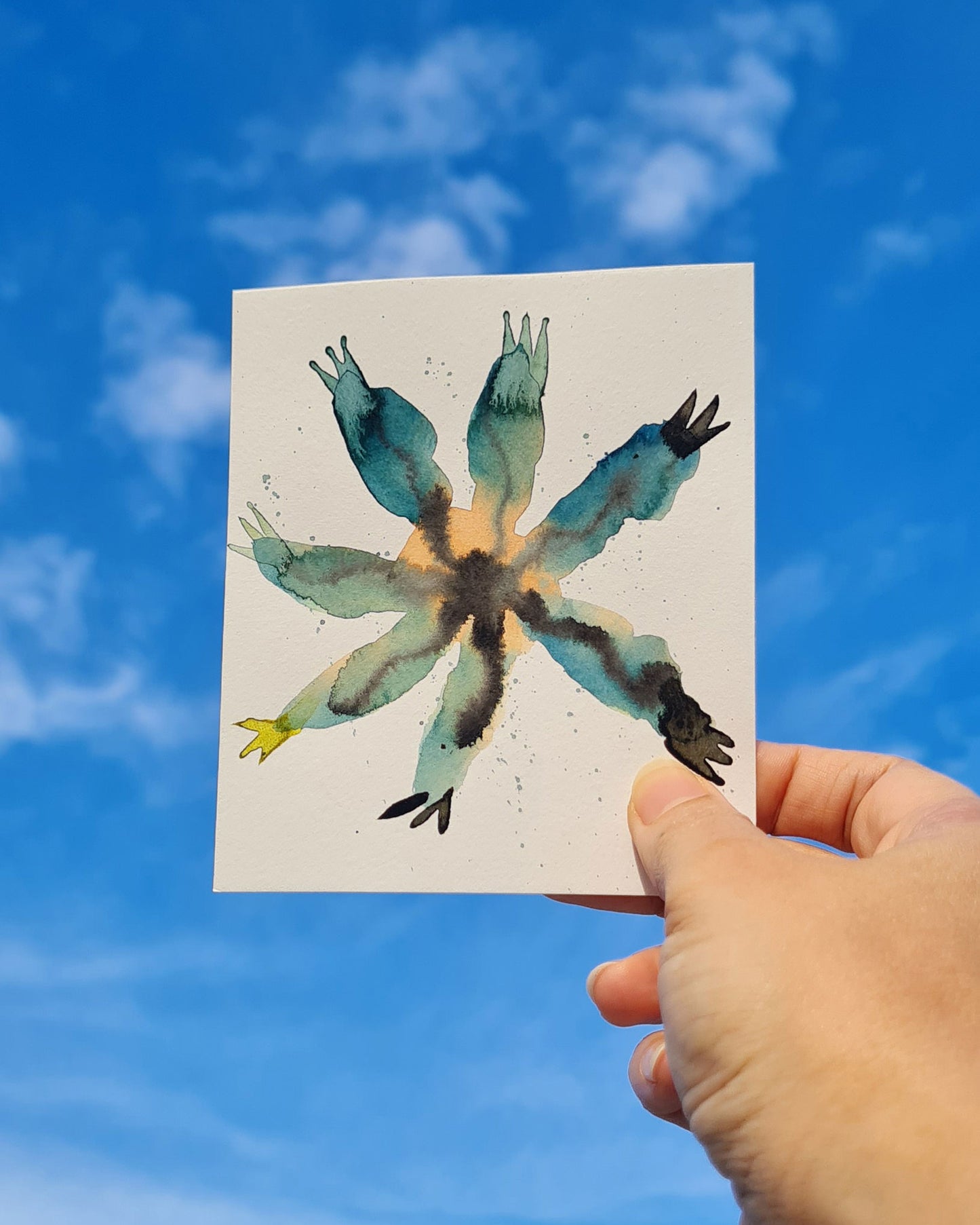 Mini Inky Blooms 13 PRINT