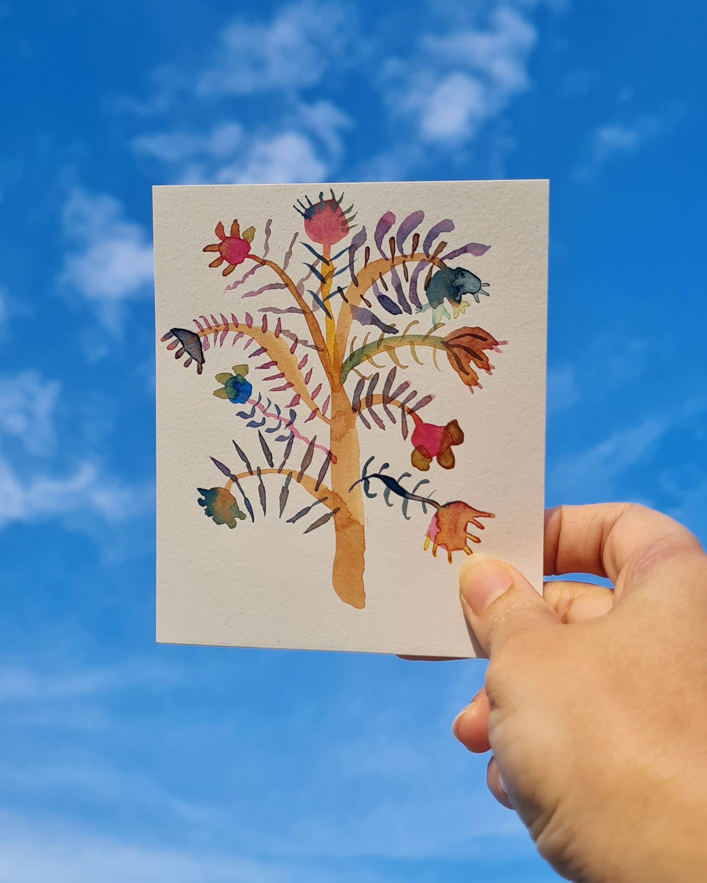 Mini Inky Blooms 14 PRINT