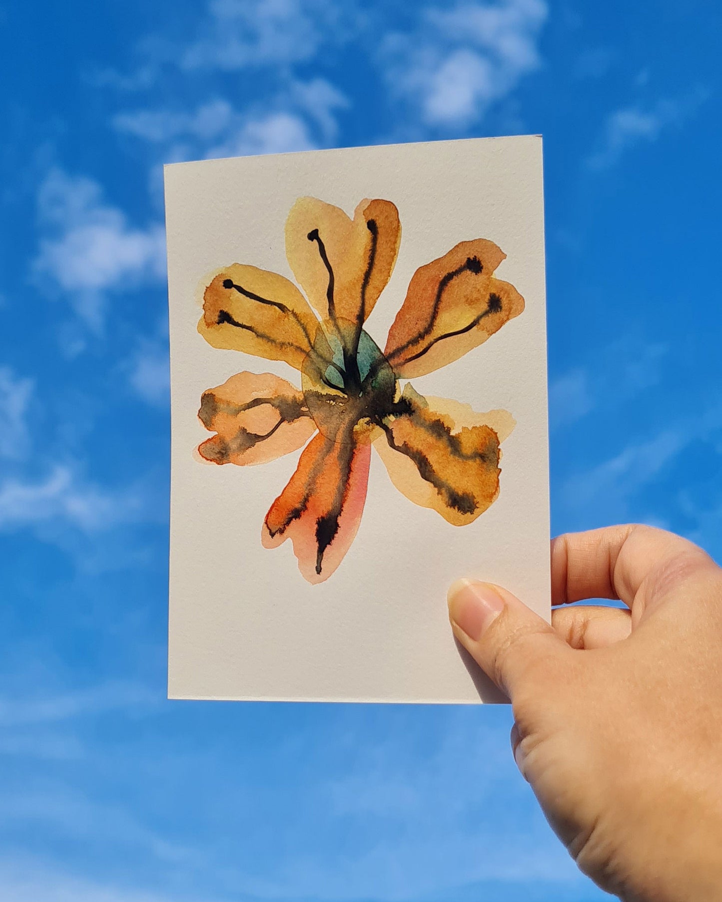 Mini Inky Blooms 16 PRINT