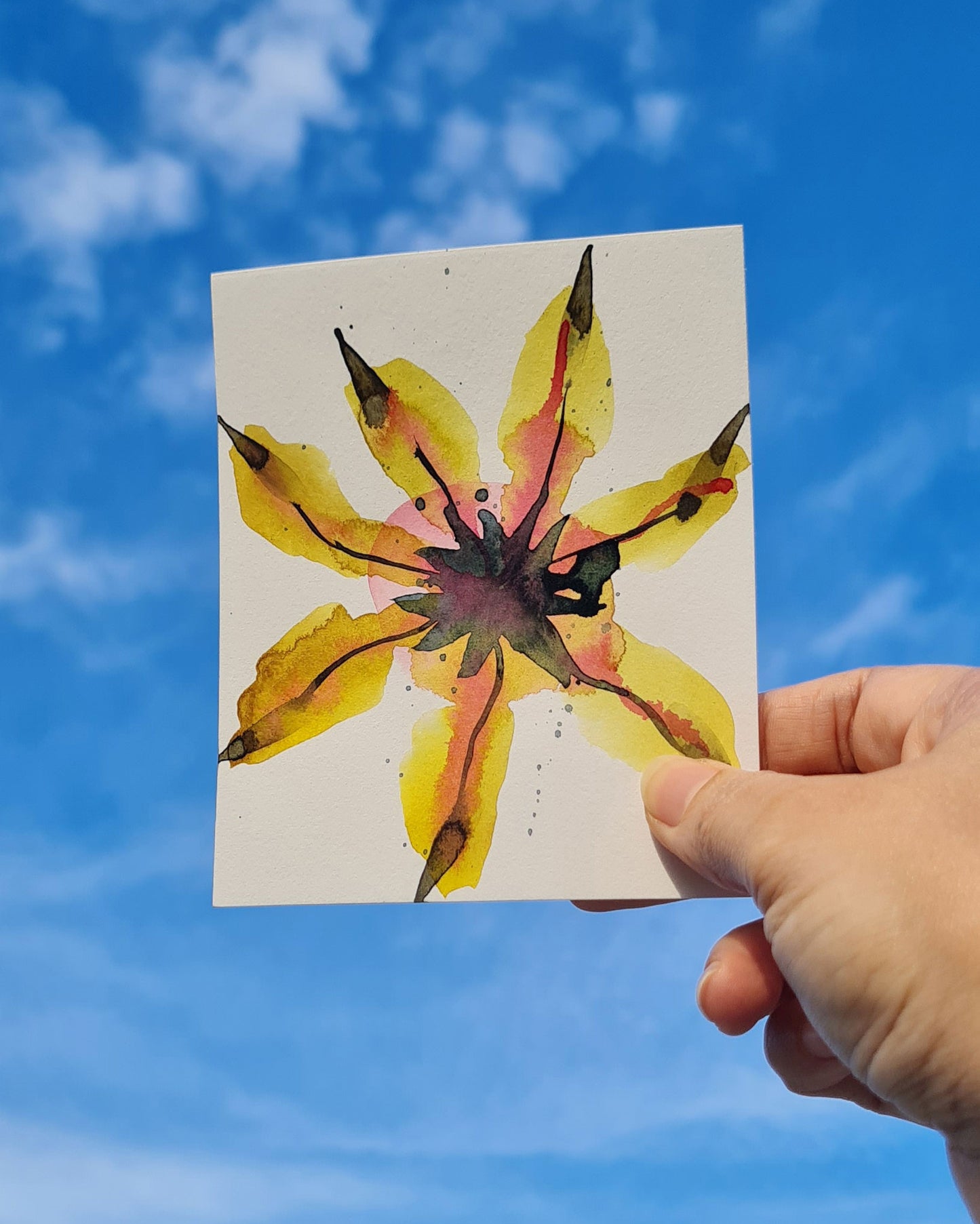 Mini Inky Blooms 22 PRINT