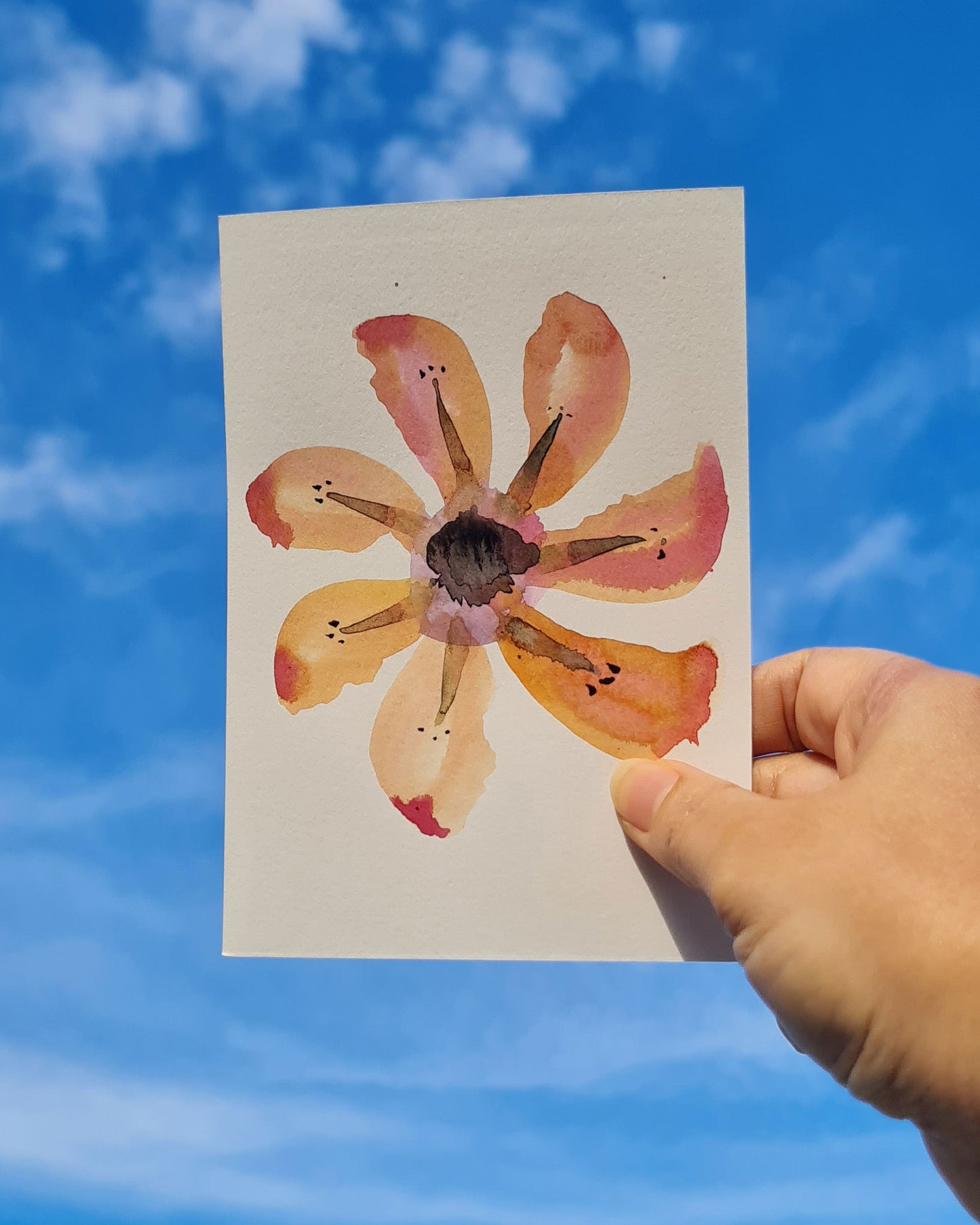 Mini Inky Blooms 26 PRINT