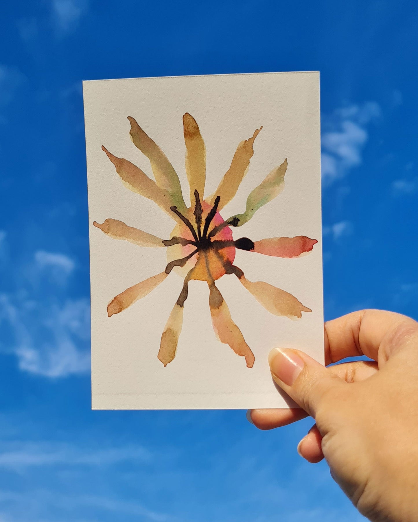 Mini Inky Blooms 3 PRINT