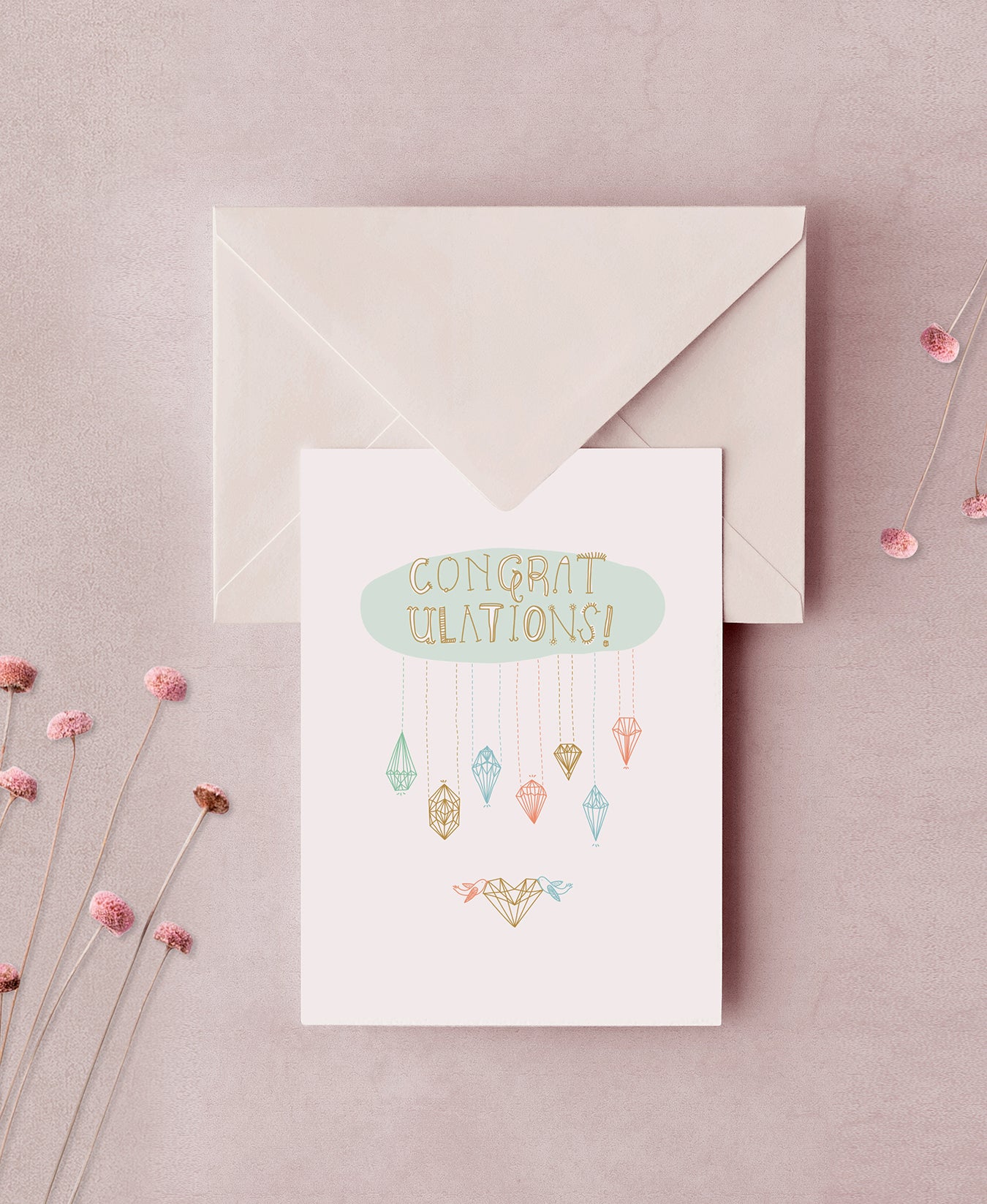 Cloud Congratulations Card Large