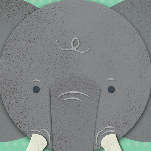 E is for Elephant A4