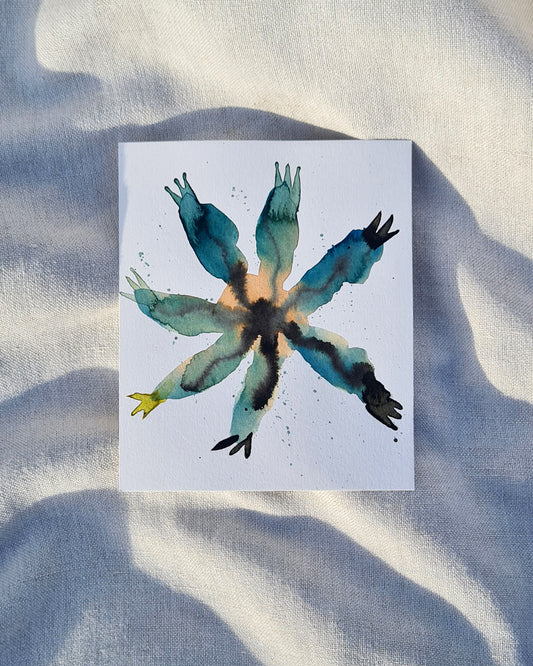 Mini Inky Blooms 13 PRINT