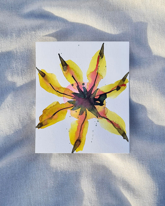 Mini Inky Blooms 22 PRINT