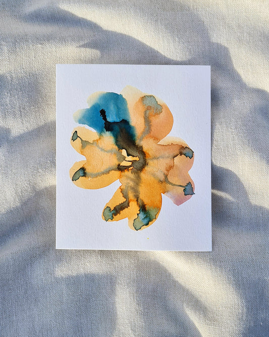 Mini Inky Blooms 25 PRINT
