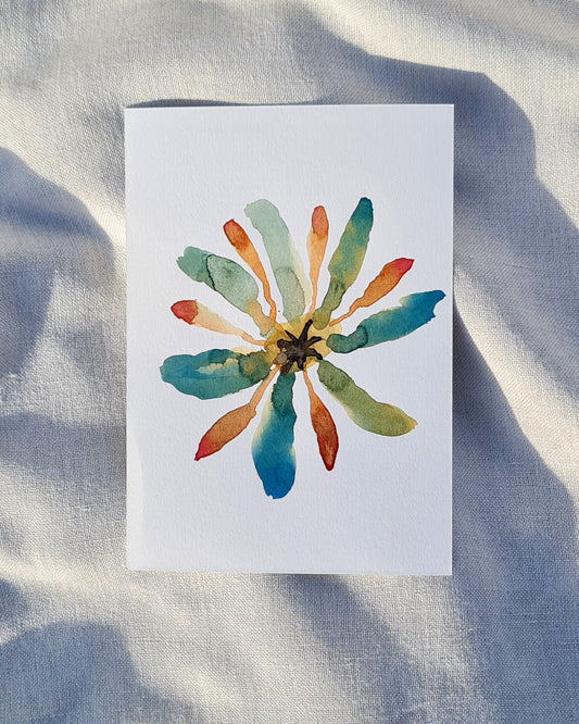 Mini Inky Blooms 6 PRINT