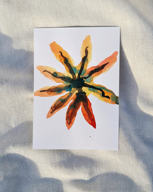 Mini Inky Blooms 7 PRINT