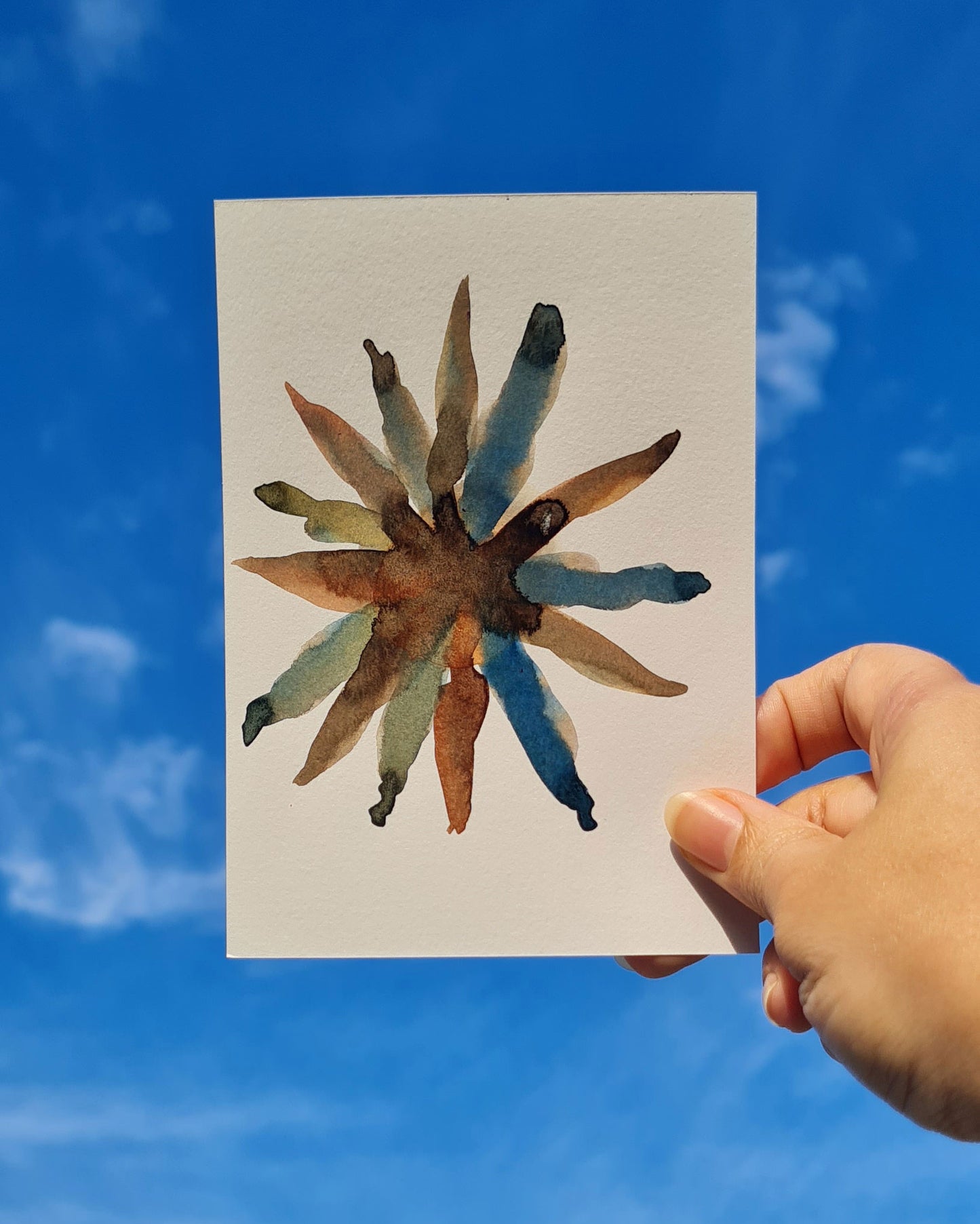 Mini Inky Blooms 8 PRINT