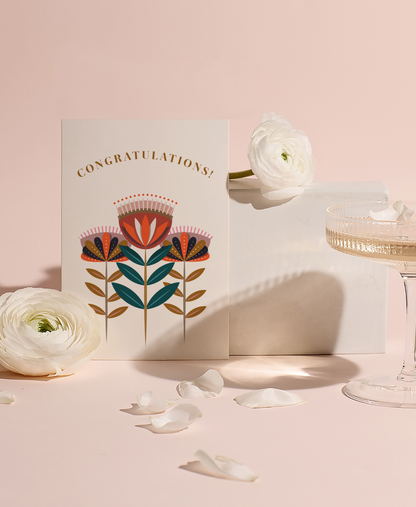 Exotic Congratulations Card Large