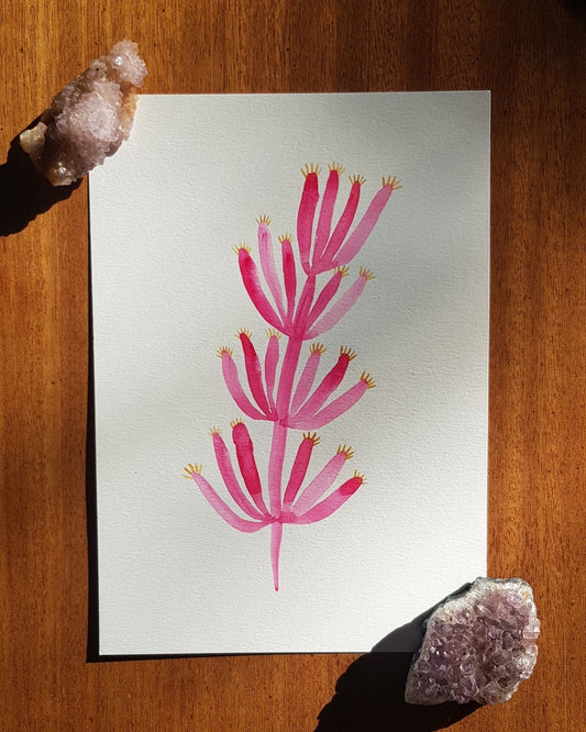 Fantasy Watercolour Branches - Pink