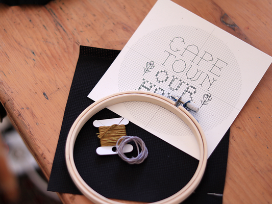 Cape Town Our Home DIY cross stitch kit. 