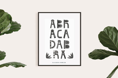 Abracadabra illustrated artwork by Lauren Fowler