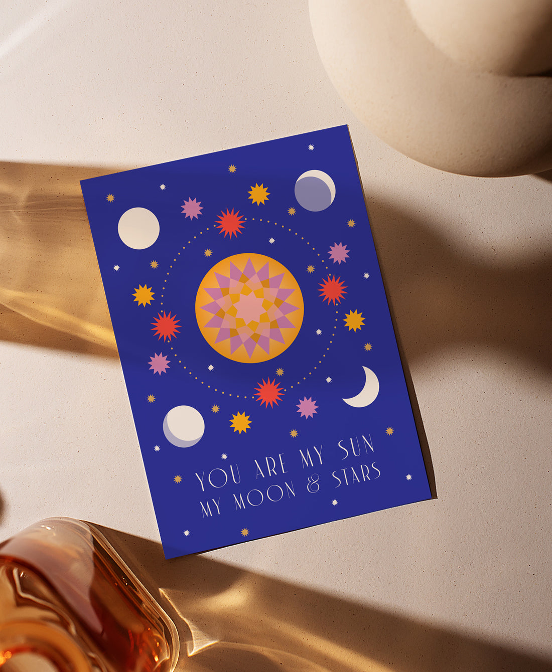 Sun, Moon & Stars Card Large